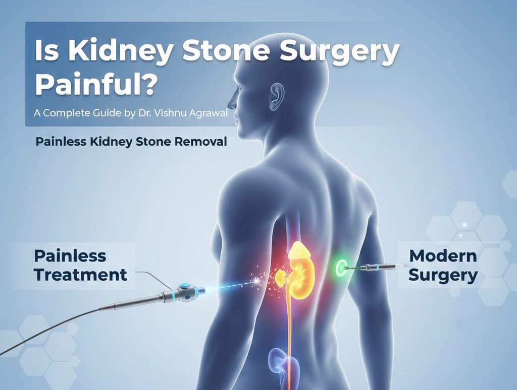 Is Kidney Stone Surgery Painful Guide RIRS PCNL Laser Lithotripsy Painless Treatment by Dr Vishnu Agrawal Urologist Ajmer